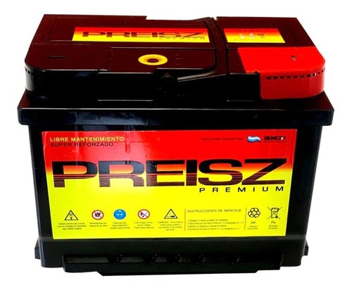Bateria 12v x 65 amp. PREISZ- Marca propia Fabricación Nacional
