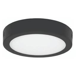 Panel led  TREFI - aplicar - circular  12w - L.N. - NEGRA