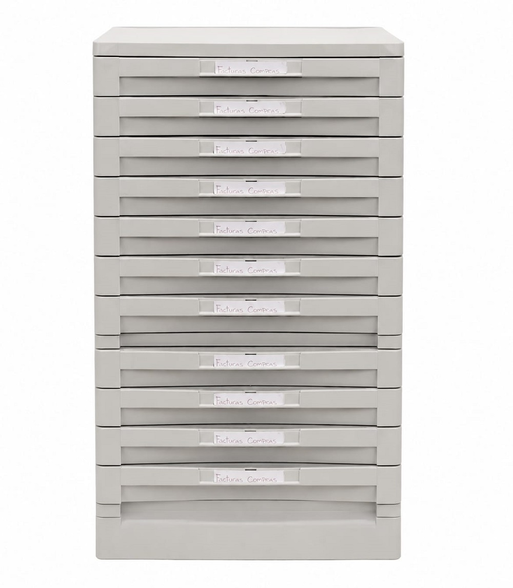 Archivador Organizador Plástico De Documentación Con 12 Cajones